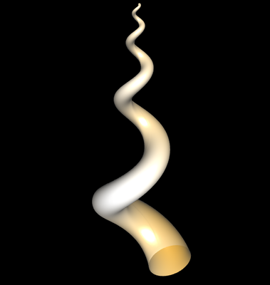 3D Wurmschnecke