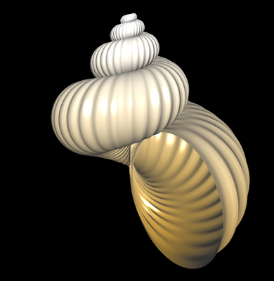 Schnecke - senkrechte Lamellen