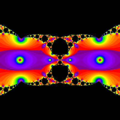 Konvergenzgeschwindigkeit z^2-1=0, Halley-Verfahren modifiziert mit a=1.9