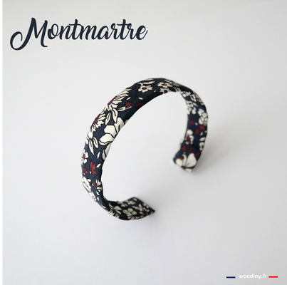 Bracelet tissu bleu