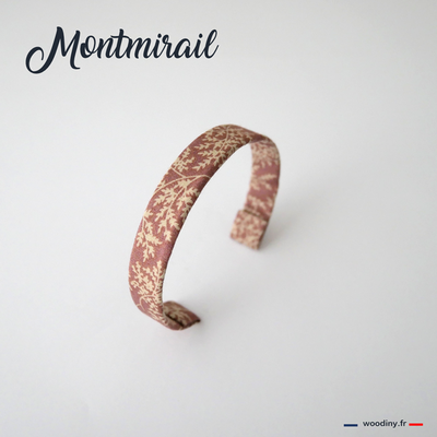 Bracelet rose motif végétal