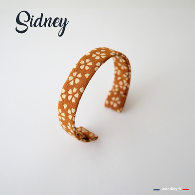 Bracelet jaune fleuri