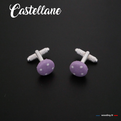 boutons de manchette violet