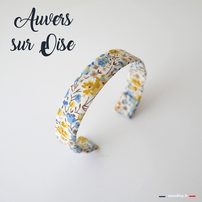 Bracelet liberty jaune et bleu
