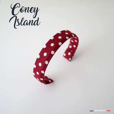 Braceelet rouge à pois