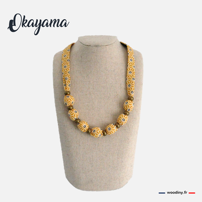 Collier en tissu japonais