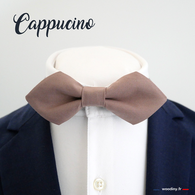 Noeud papillon marron cappucino