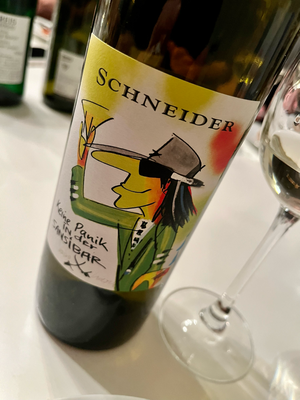 Keine Panik auf der Sanisbar ... der Chardonnay von Schneider passte super gut dazu