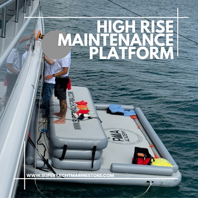 High rise inflatable maintenance platform