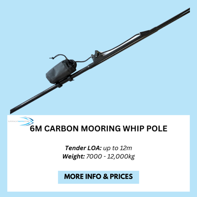 6m carbon mooring whip pole