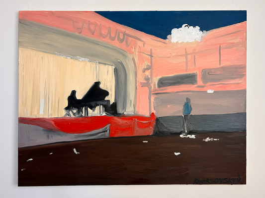 2026, oil on canvas, 100x130 cm "After the Concert" 