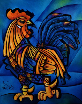 #12 OIL ON CANVAS 20 X 16 " TITLE : GALLO