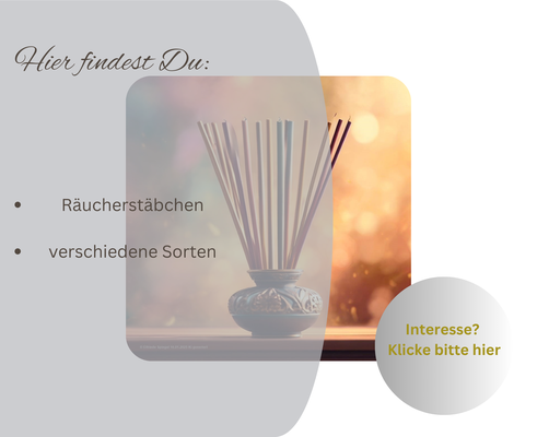 Räucherstäbchen, Drachenblut, weißer Salbei 