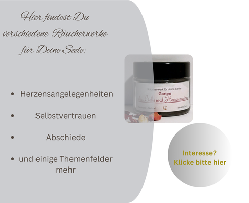 Räucherwerke zur Begleitung von Innenarbeit