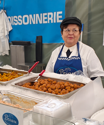 Frédérique en animation au Leclerc de Landerneau