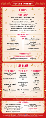 Menu Brasserie le Ô17  Sanary