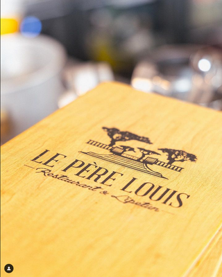 Porte menu restaurant le Père Louis tamaris la seyne