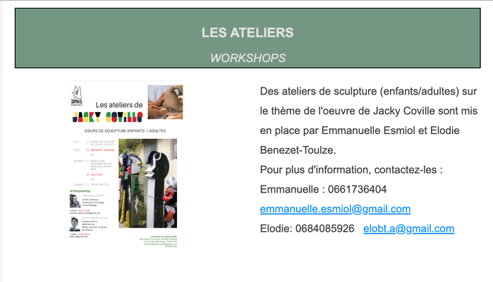 La newsletter des Amis de Jacky Coville Octobre 2024