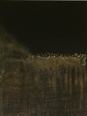Nachthimmel   ...   Acryl auf Leinwand   ...   60 x 80 cm