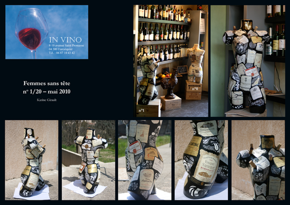 Exposition au restaurant In Vino, Karine Girault, artiste dans les Alpes de haute Provence