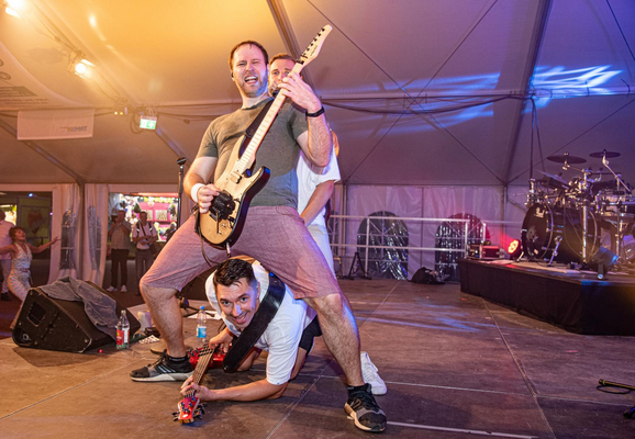 Jonny und David in Aktion