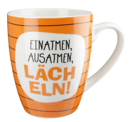 Gilde Tasse Einatmen, Ausatmen, Lächeln, 360ml: 8,80€