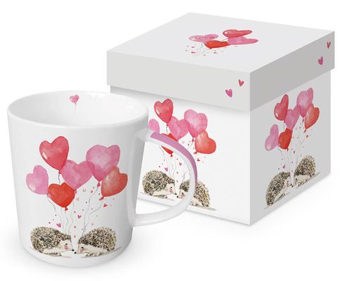 Tasse in Geschenkverpackung Igel in Love, 350ml: 17,90€