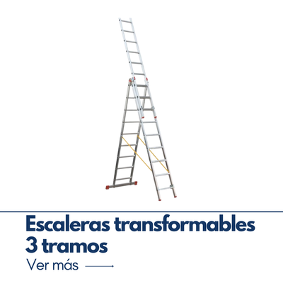 Escalera transformable 3 tramos