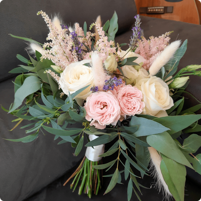 Ros Arum_mariage_bouquet de mariée bohème pastel _fleuriste mariage_rumilly