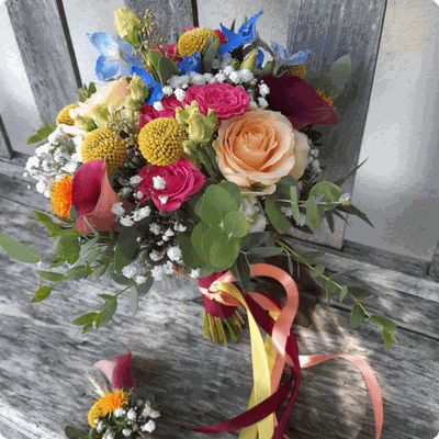 Ros Arum_mariage coloré_bouquet de mariée_fleuriste mariage Rumilly