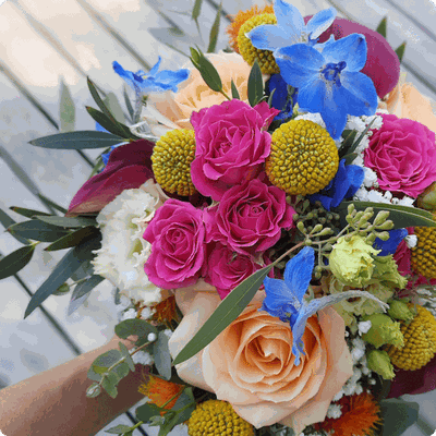 Ros Arum_mariage coloré_bouquet de mariée_fleuriste mariage Rumilly