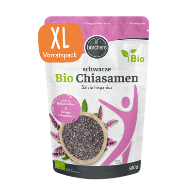 borchers Bio Chiasamen schwarz, 300 g XL Vorratspack im Standbeutel