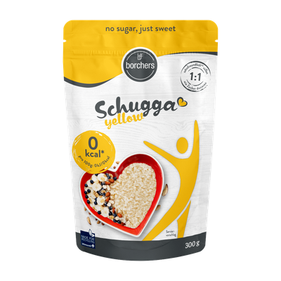 Packshot borchers Schugga yellow Sucralose, 300 g