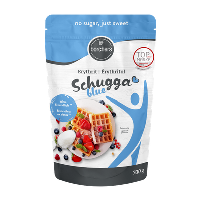 Packshot borchers Schugga blue Erythrit, 700 g