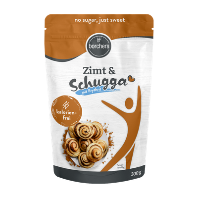 Packshot borchers Zimt und Schugga blue Erythrit, 300 g