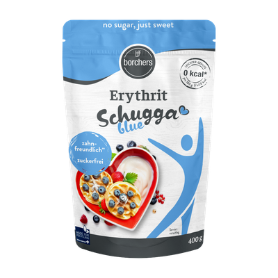 Packshot borchers Schugga blue Erythrit, 400 g