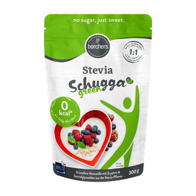Packshot borchers Schugga green Stevia, 300 g