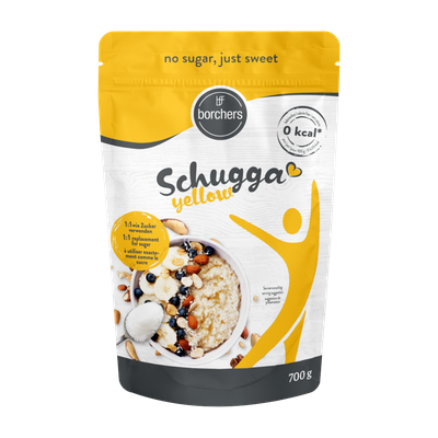 Packshot borchers Schugga yellow Sucralose, 700 g