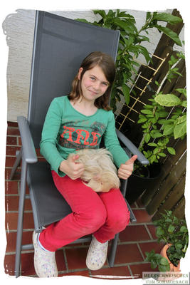 Melina mit Asterix & Baccardi...ein Fellknäuel,. 2015, Melina ist eine große Hilfe bei der Pflege und Vorbereitung auf unsere erste Lehrrichtung 