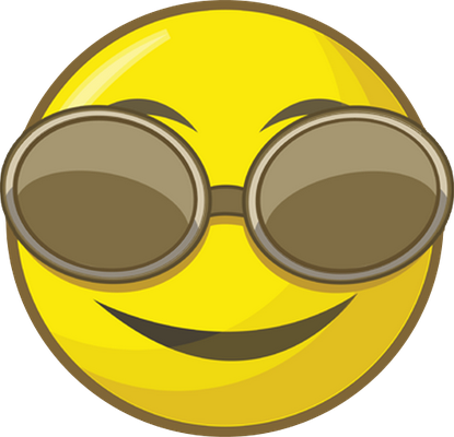 smiley rond - émoji - émoticônes - smiley émoticône émoji cartoon clipart illustration - artémotic