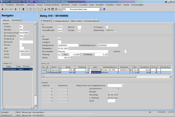 FBV - Finanzbuchhaltung Buchung Verwaltung
