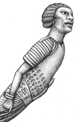Archäologische Illustrationen mit Bleistift