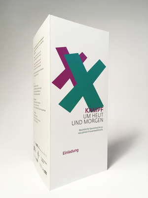Einladung zur Ausstellungseröffnung von aussen ....