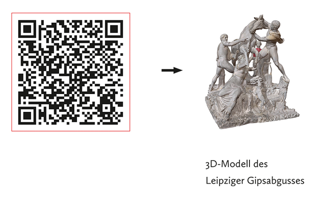QR-Code zum abrufen des Leipziger Gipsabgusses.