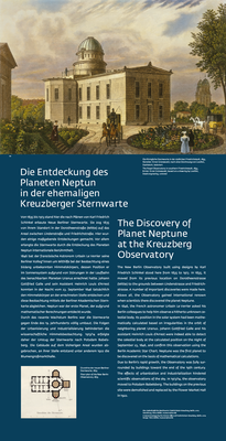 Die Gedenkstele “Die Entdeckung des Planeten Neptun in der ehemaligen Kreuzberger Sternwarte“