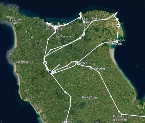 Carentan-les-Marais bis Cherbourg