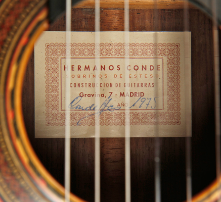 Hermanos Conde 1975 - Paco de Lucia - Label - Etikett - Guitar 3 - Photo 8