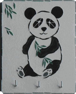 Mosaique - décoration - Pandi Panda (16,2 x 13,2)