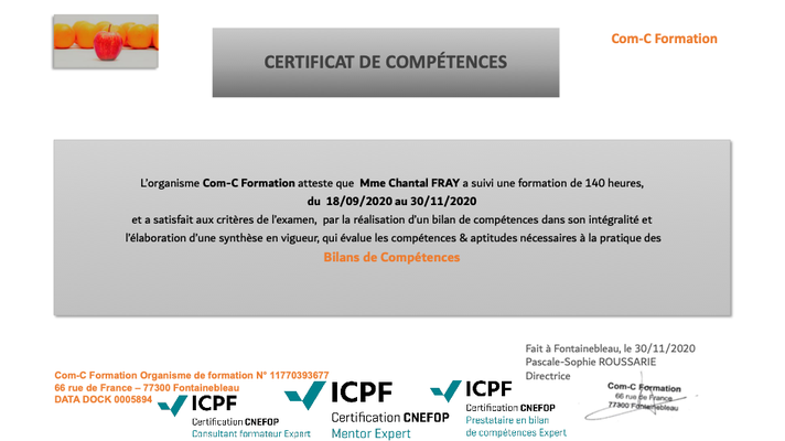 Bilan de compétences 
