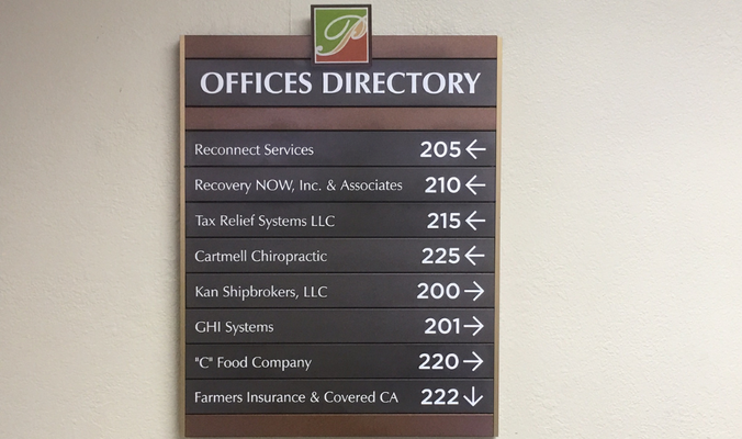 Directory Sign by Landmark Signs Inc.